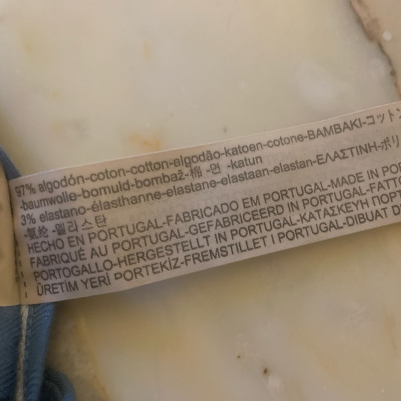 Massimo Dutti light teal capri pants NWT - Picture 10 of 10